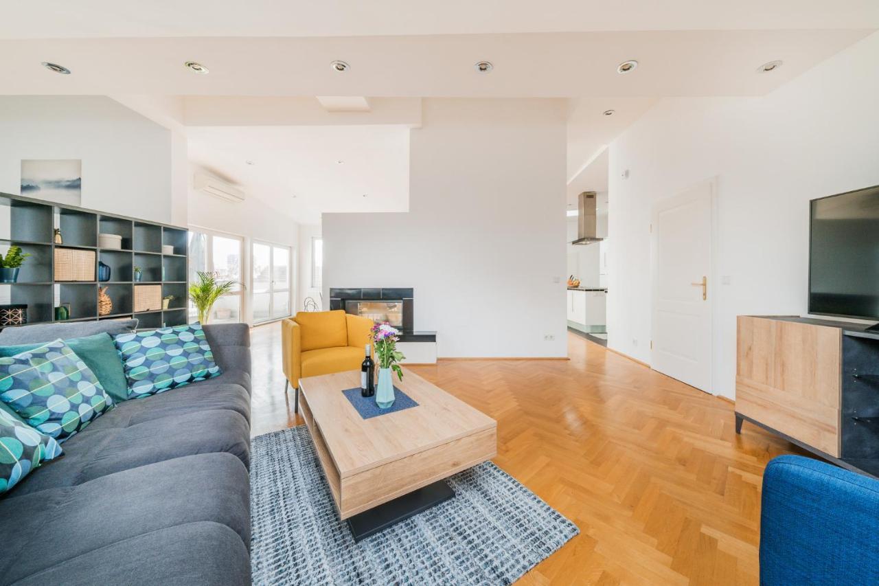 Penthouse Apartment - Sauna - Terrasse - Kamin - Ac فيينا المظهر الخارجي الصورة