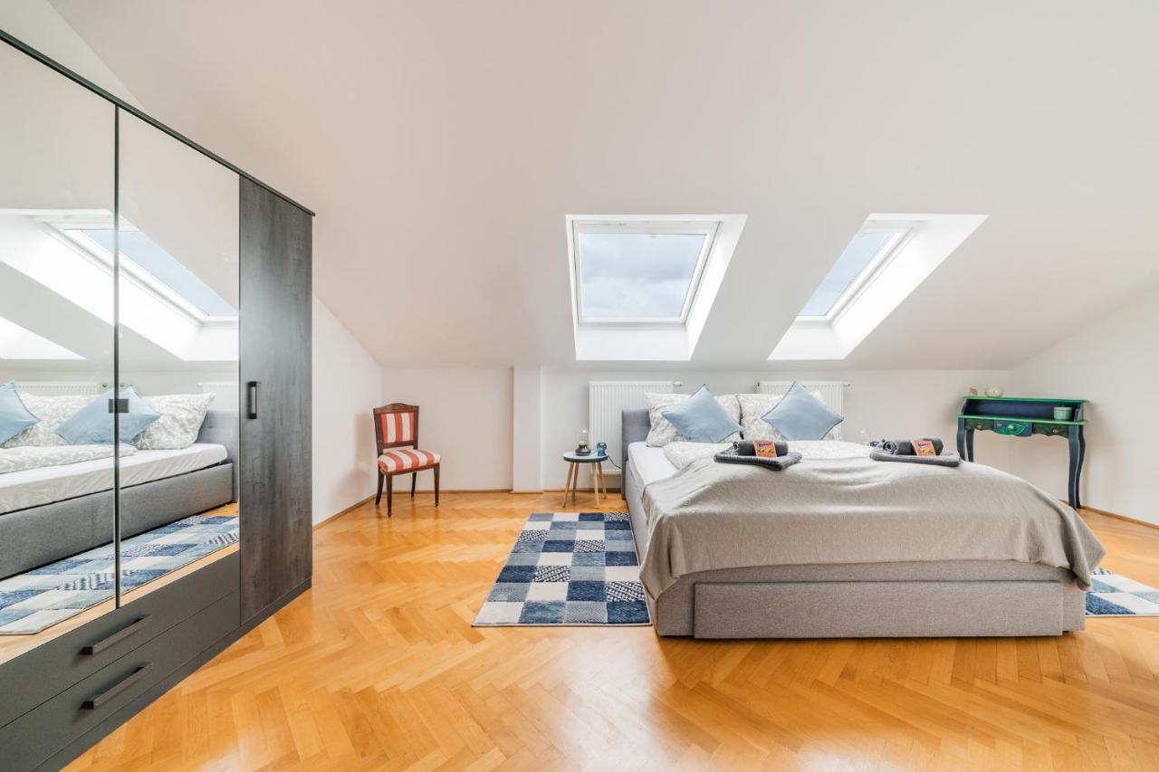 Penthouse Apartment - Sauna - Terrasse - Kamin - Ac فيينا المظهر الخارجي الصورة
