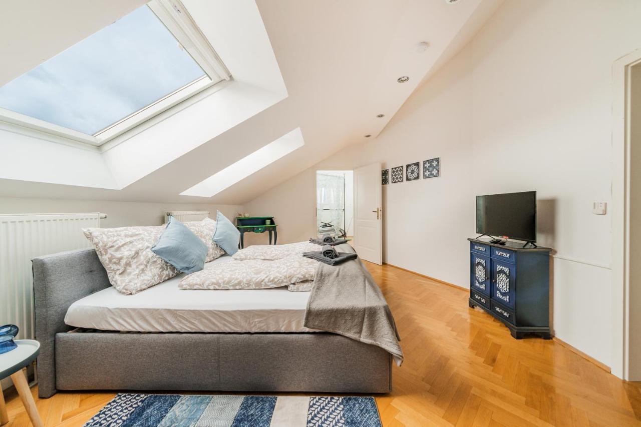 Penthouse Apartment - Sauna - Terrasse - Kamin - Ac فيينا المظهر الخارجي الصورة